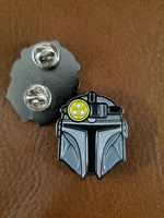 PhotonPhreaks Phandolorian Badge with Glow in the Dark Triple Headlamp (available with pin or velcro attachment methods) - PhotonPhreaks