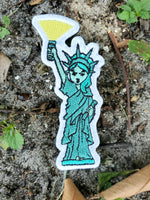 PhotonPhreaks Lumens and Liberty Velcro Backed Embroidered Flashlight Statue of Liberty  Morale Patch - PhotonPhreaks