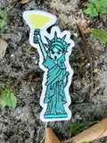PhotonPhreaks Lumens and Liberty Velcro Backed Embroidered Flashlight Statue of Liberty  Morale Patch - PhotonPhreaks
