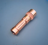 Grand Tala #8: XPL-HI and Hi-CRI Flood -  copper and brass custom dual beam pattern flashlight / torch with throw and flood - PhotonPhreaks